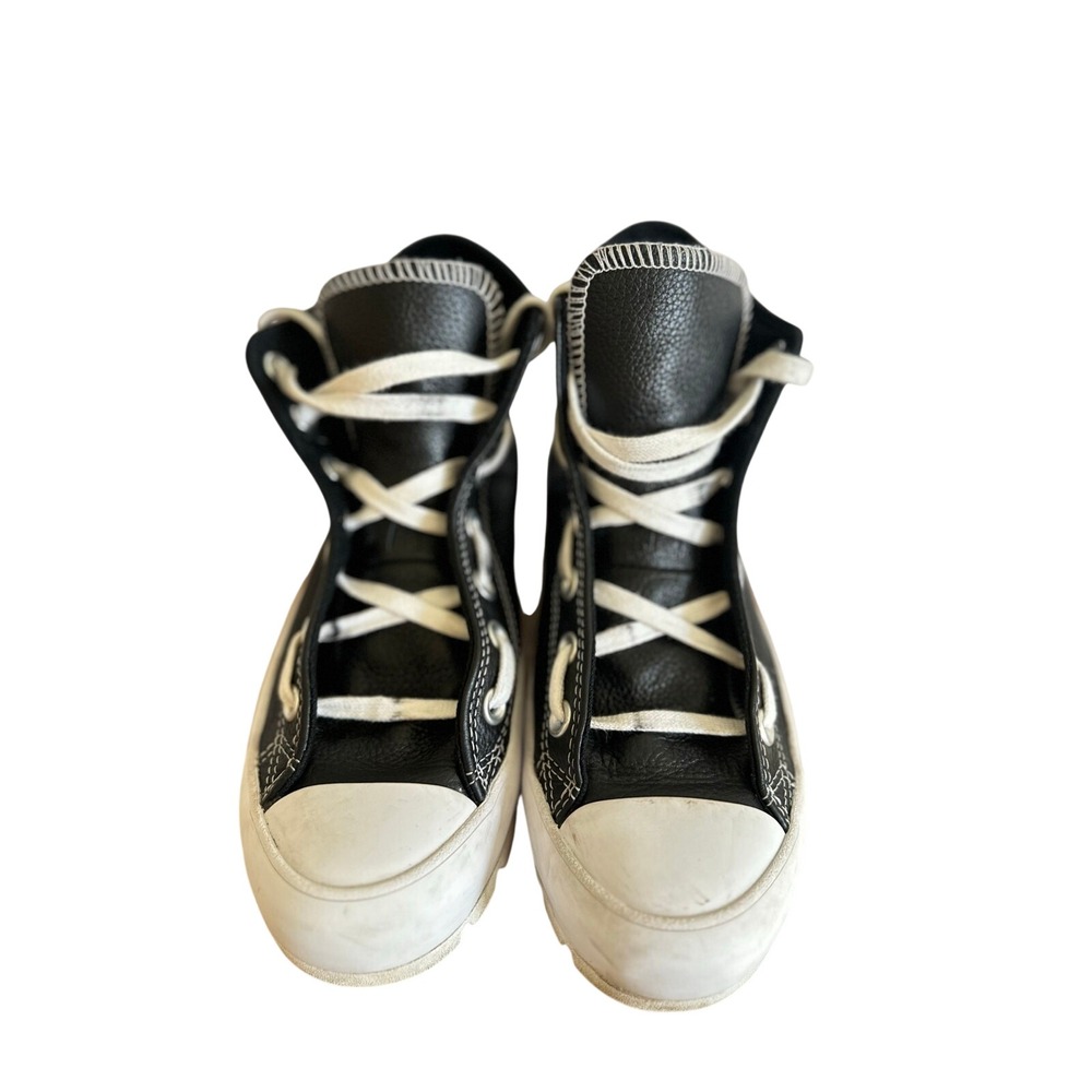 Converse Chuck Taylor AllStar Lugged Leather Sneakers Women's 6.5 Black High Top